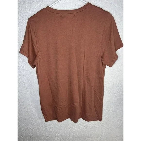 Youth In Revolt “Backwoods Baby” Floral Clay Color Tee Shirt Women’s Medium  X - Picture 4 of 5